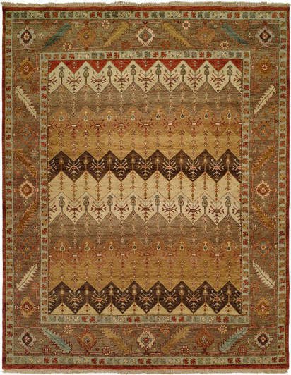 Hand Knotted Wool Tribal Rug KOU4500