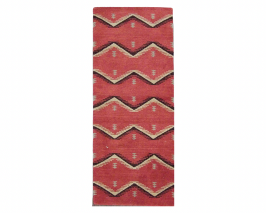 Modern Tibetan 2'6" x 6'0 Hand-knotted Rug - w207