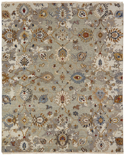 Hand Knotted Wool Transitional Rug KSU4910