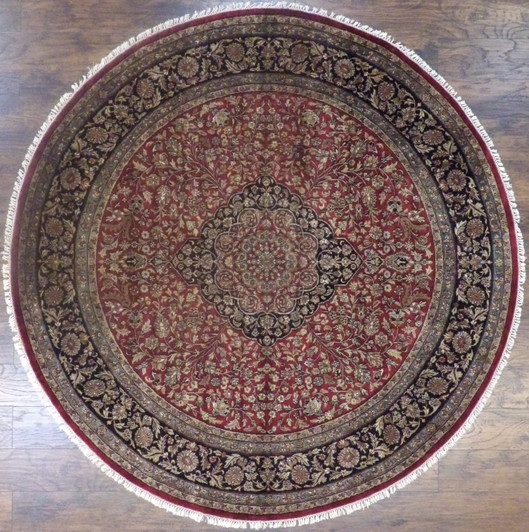 Fine Persian Tabriz 8'0"x8'0" Hand-knotted Rug -w515