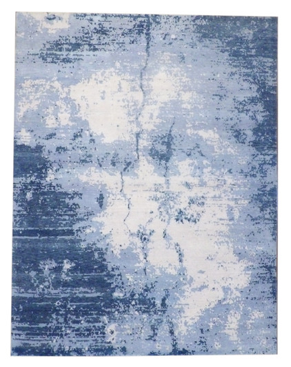 Modern Abstract Marble Design 9'0"x12'0" Hand-knotted Rug -W766