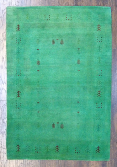 Overdye Gabbeh 4'0"x6'0" Hand-knotted Rug -w375