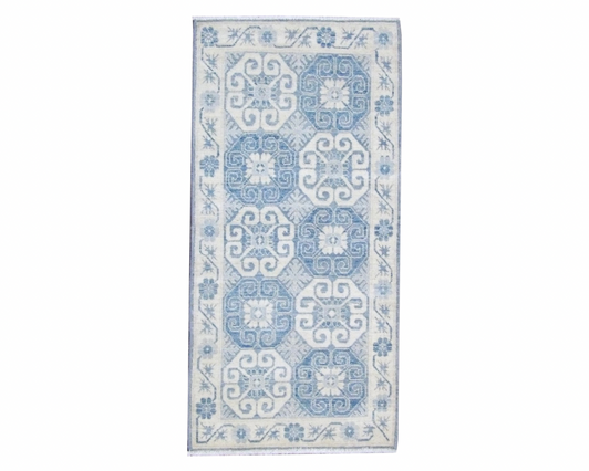 Tribal Khotan 2'6" x 6'0'' Hand-knotted Rug - w234