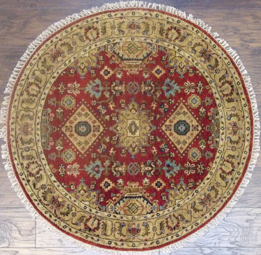 Tribal Fine Sherapi 4'0"x4'0" Hand-knotted Rug -w482