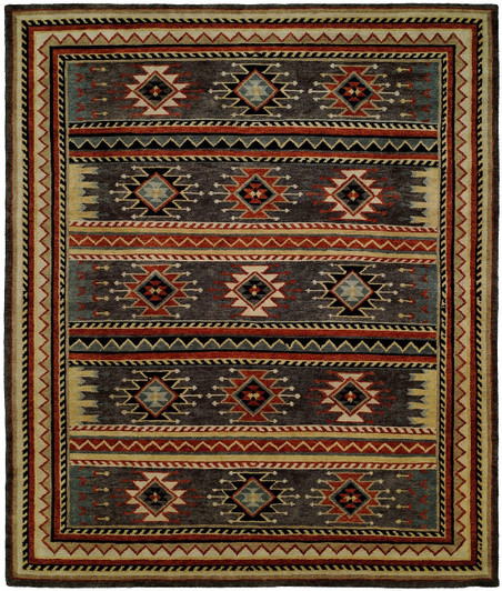 Hand Knotted Wool Southwest/Tribal Rug KMV7020