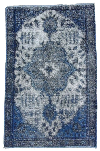 Vintage Overdye 3' x 5' Hand-knotted Rug - W113