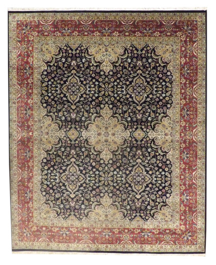 Fine Persian Haji Jalili 8'0"x10'0" Hand-knotted Rug -w11237