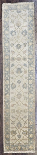 Turk Oushak Stone Wash 2'6"x12'0" Hand-knotted Rug -w714