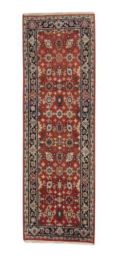 Tribal Indo Heriz Wool Hand Knotted 2.6x7.9 -w20308