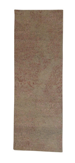 Transitional Abstract Broken Design Wool/Silk Hand Knotted 2.0x6.0 -w2036