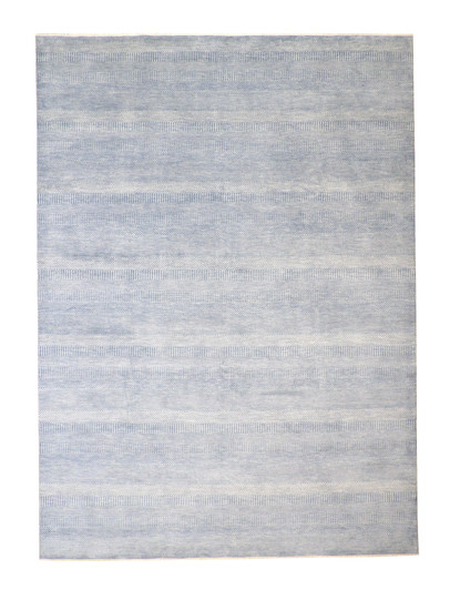 Modern Grass Design Wool Hand Knotted Rug 10.1x13.11 -w2075