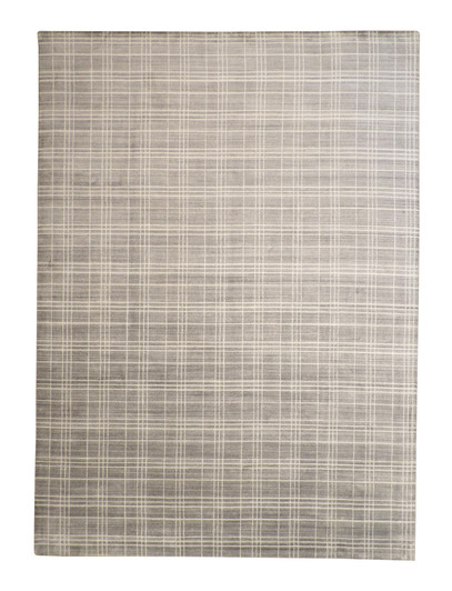 Modern Lines Design Wool Hand Loom Rug 10.0x13.10 -w2132