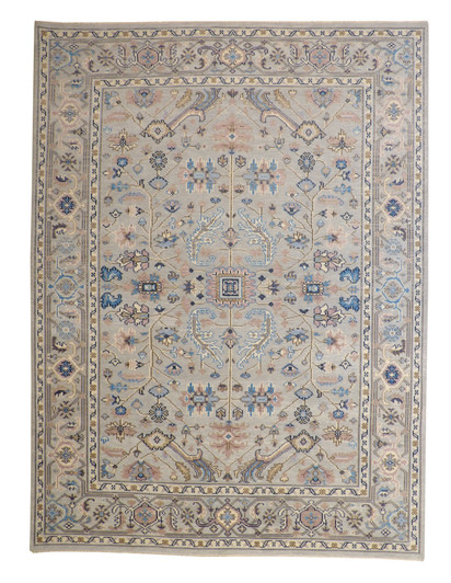 Oushak Colorful Zigler Wool Hand knotted Rug 9x12 - w20186