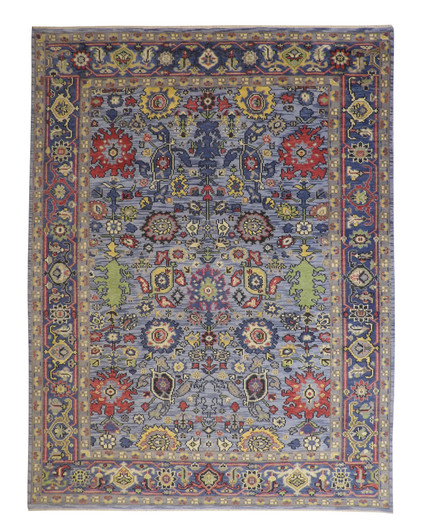 Oushak Colorful Zigler Wool Hand knotted Rug 9x12 - w20196