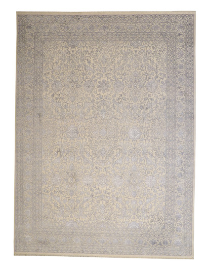 Transitional Fine Haji Jalili Wool/silk Hand knotted Rug 9x12 - w20058