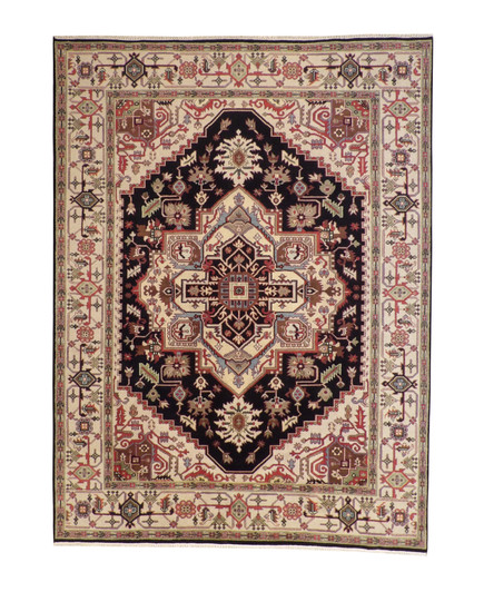 Tribal Heriz Wool Hand knotted Rug 9x12 - w20265