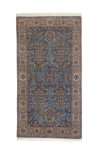 Traditional Indo Sharookh Wool Hand Knotted Rug 3x5 - w2183
