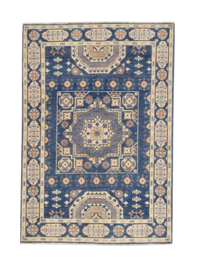 Tribal Super Kazak Wool Hand Knotted Rug 3x5 - b-128
