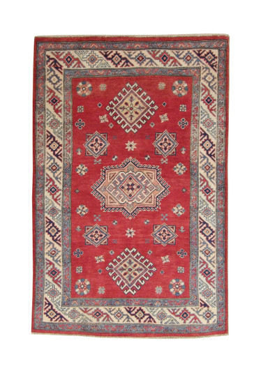 Tribal Super Kazak Wool Hand Knotted Rug 3x5 - b-151