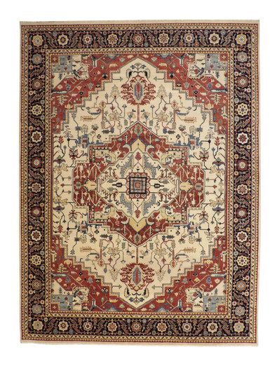 Tribal Fine Sherapi Wool Hand knotted Rug 9.0x12.0 - w20217