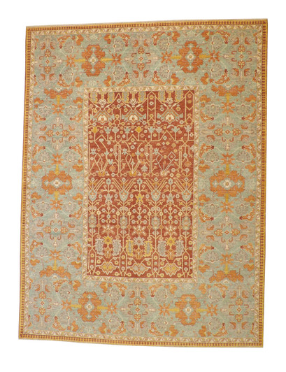 Tribal Vege-dye Bamyan Wool Hand Knotted Rug 9.0x12.0 - w5106