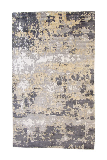 Modern Abstract Design Viscose Hand Loom Rug 5.0X8.0 - w5127