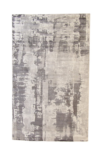 Modern Abstract Design Viscose Hand Loom Rug 5.0X8.0 - w5134