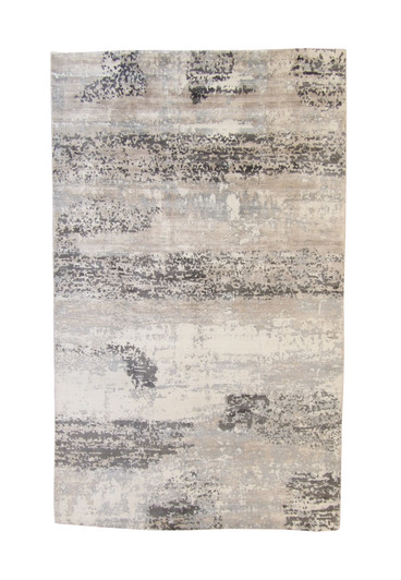 Modern Abstract Design Viscose Hand Loom Rug 5.0X8.0 - w5140