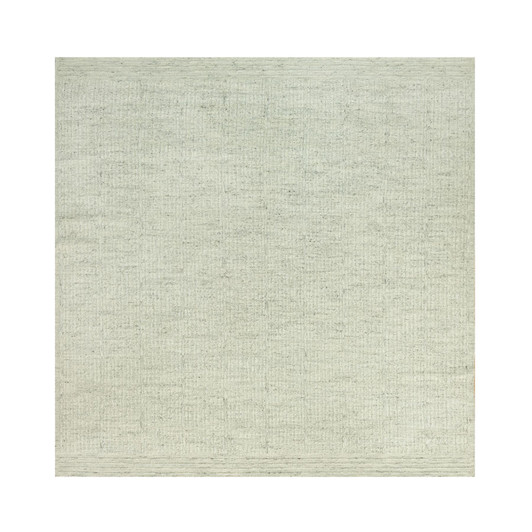 Flat Weave Wool Hand Woven Rug Grey No Border 10.3X10.3 -O090448