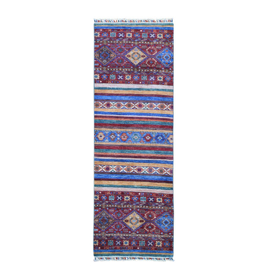Kazak Wool Hand Knotted Rug Red No Border 2.8X8.3 -O066828