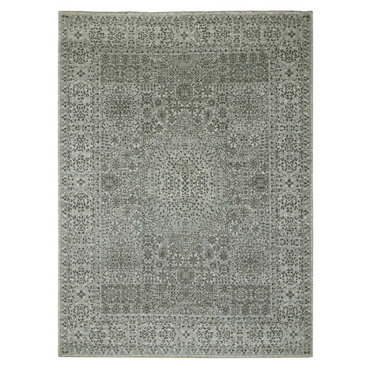 Mamluk Wool Hand Knotted Rug Ivory Ivory 9.0X12.2 -O079987