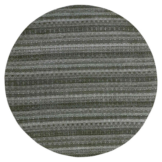 Modern and Contemporary Wool Hand Knotted Rug Grey No Border 11.10X11.10 -O079999