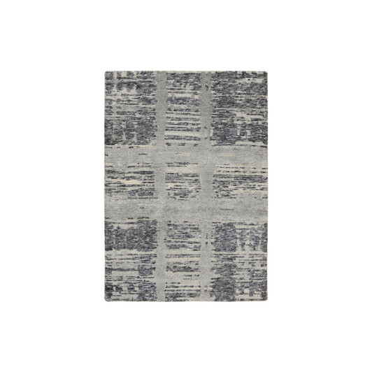 Modern and Contemporary Wool Hand Knotted Rug Grey No Border 2.0X3.1 -O064236