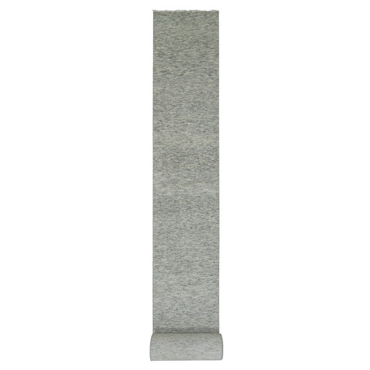 Modern and Contemporary Wool Hand Knotted Rug Grey No Border 2.5X29.7 -O079751