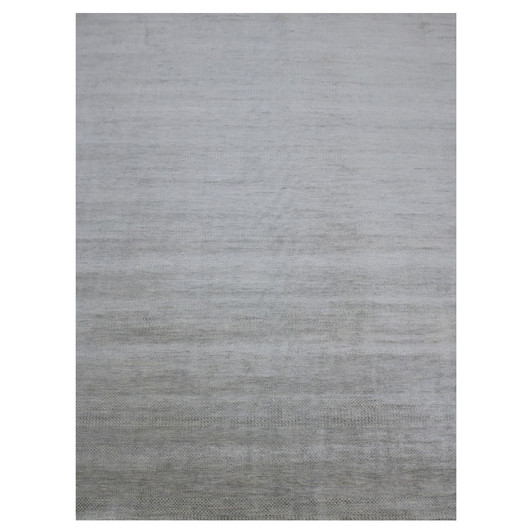 Modern and Contemporary Wool Hand Knotted Rug Grey No Border 9.0X12.2 -O083102