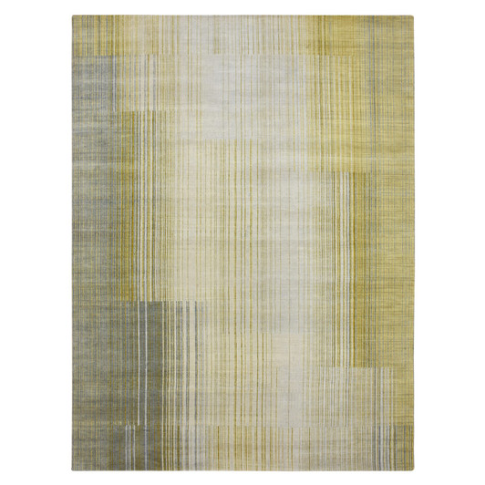 Modern and Contemporary Wool Hand Knotted Rug Grey No Border 9.2X12.4 -O075506