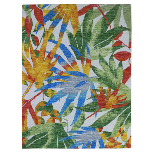 Modern and Contemporary Wool Hand Knotted Rug Ivory No Border 9.0X12.3 -O079936