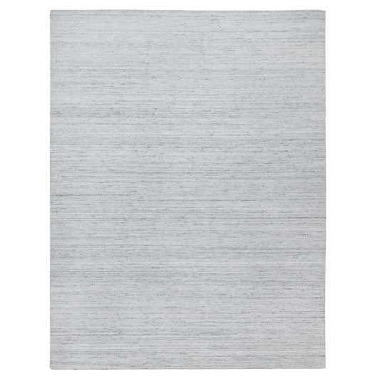 Modern and Contemporary Wool Hand Loomed Rug Grey No Border 9.0X12.0 -O090712