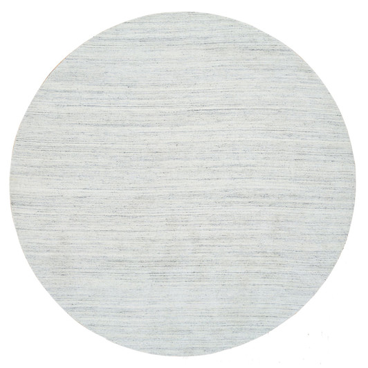 Modern and Contemporary Wool Hand Loomed Rug Ivory No Border 11.10X11.10 -O064796