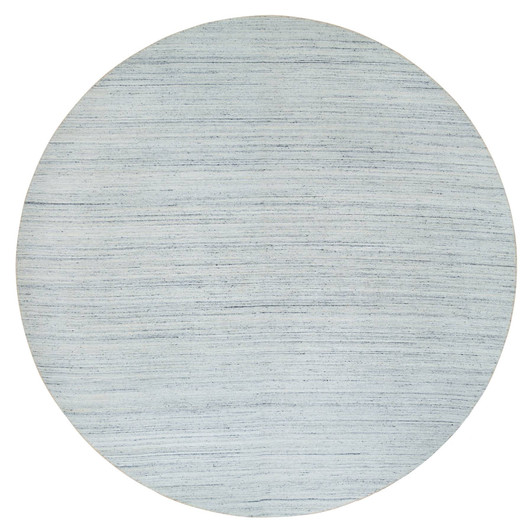 Modern and Contemporary Wool Hand Loomed Rug Ivory No Border 12.0X12.0 -O065426