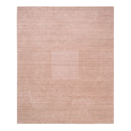 Modern and Contemporary Wool Hand Loomed Rug Pink No Border 8.2X10.0 -O063489