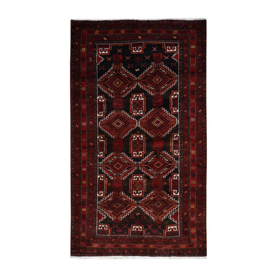 Persian Wool Hand Knotted Rug Brown Brown 3.7X6.5 -O087392