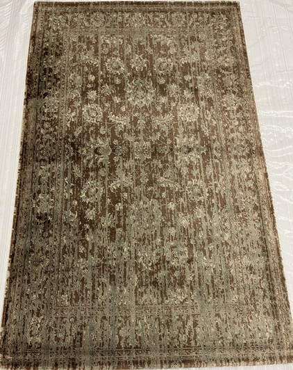 Transitional Wool Hand Knotted Rug Multi 3.3X5.6  -EB-05