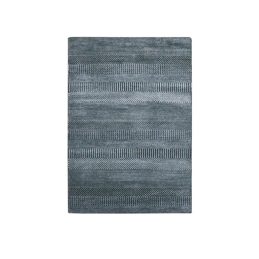 Modern and Contemporary Wool & Silk Hand Knotted Rug Grey 3.3x5.1 -O079254