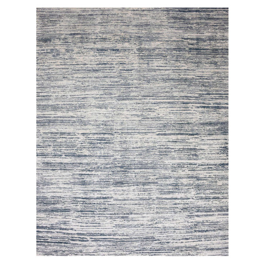 Modern and Contemporary Wool & Silk Hand Knotted Rug Ivory 11.7x14.10 -O075161