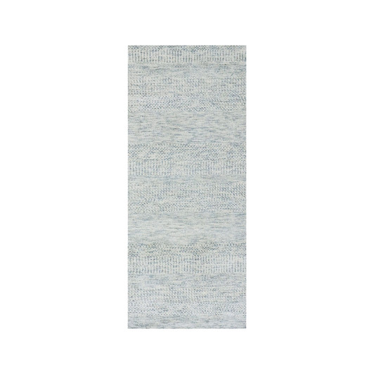 Modern and Contemporary Wool Hand Knotted Rug Grey 2.6x6.0 -O079825