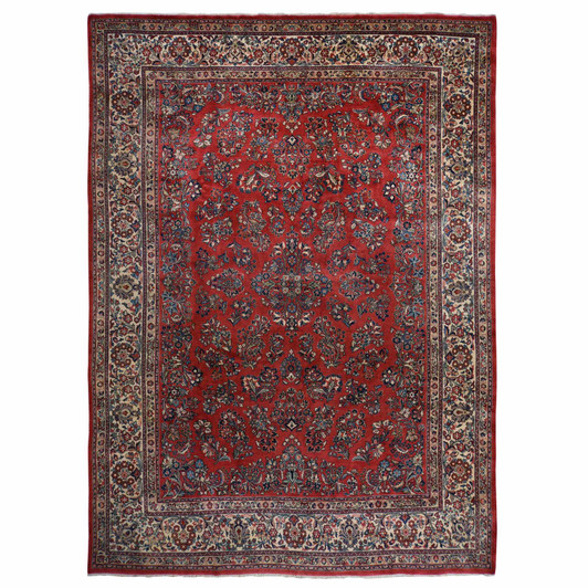 Persian Wool Hand Knotted Rug Red 10.0x13.9 -O078224