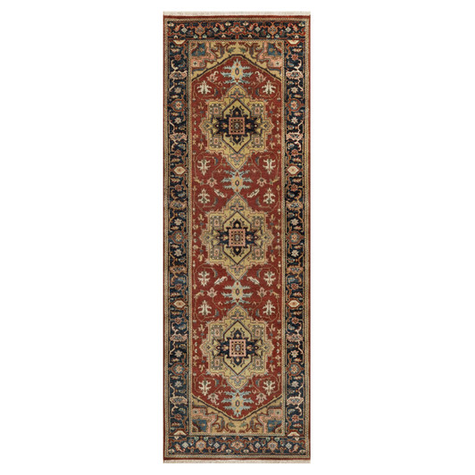 Heriz Wool Hand Knotted Rug Red 2.7x7.11 -O091245
