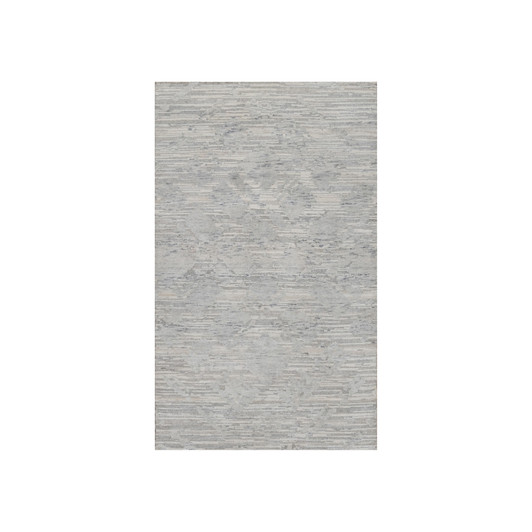 Modern and Contemporary Wool Hand Knotted Rug Grey 3.0x5.1 -O091280