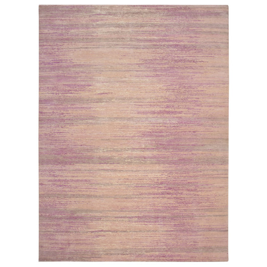 Modern and Contemporary Wool Hand Knotted Rug Pink 9.0x12.3 -O075512